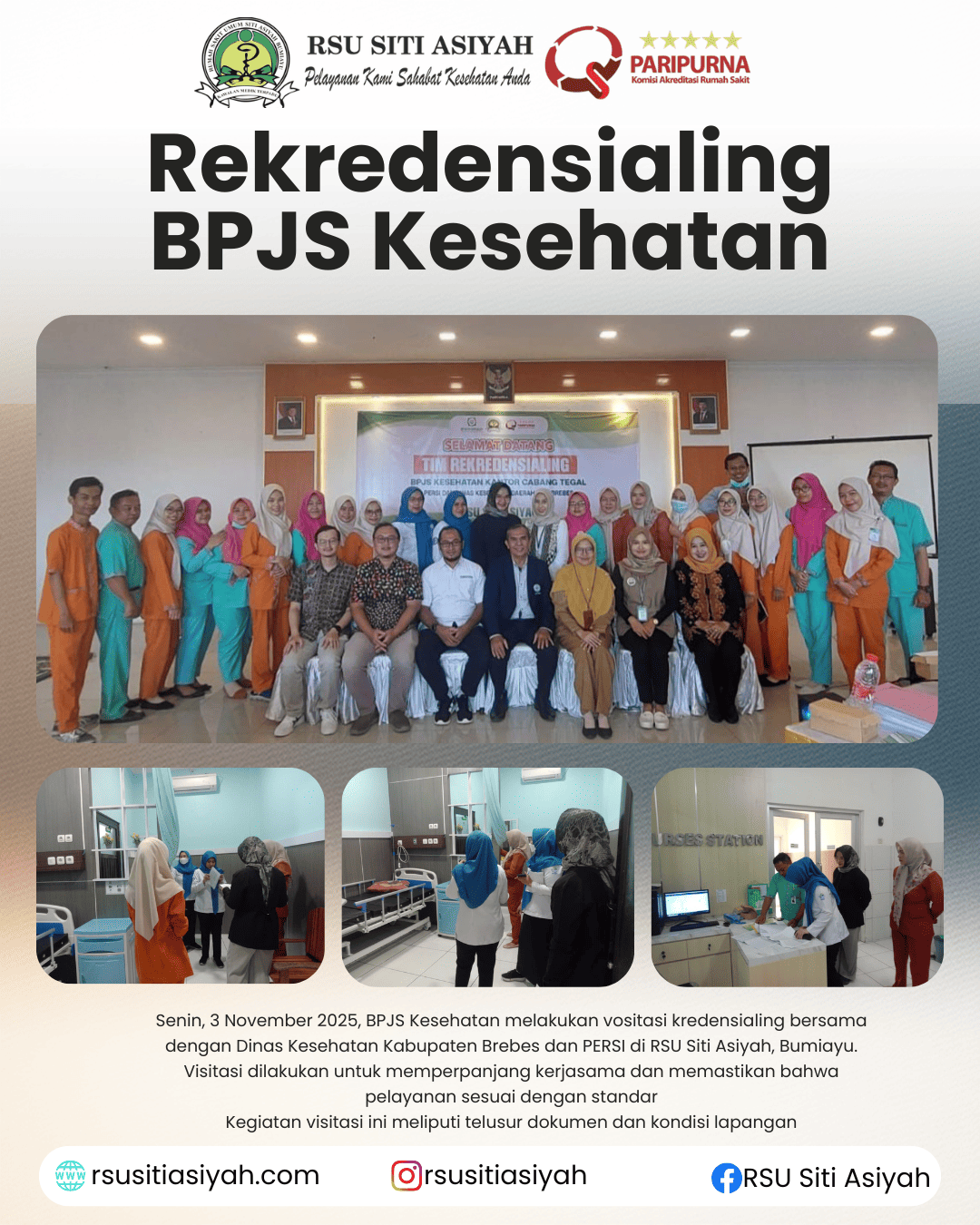 Rekredensialing BPJS Kesehatan Tahun 2025 Rsu Siti Asiyah Bumiayu