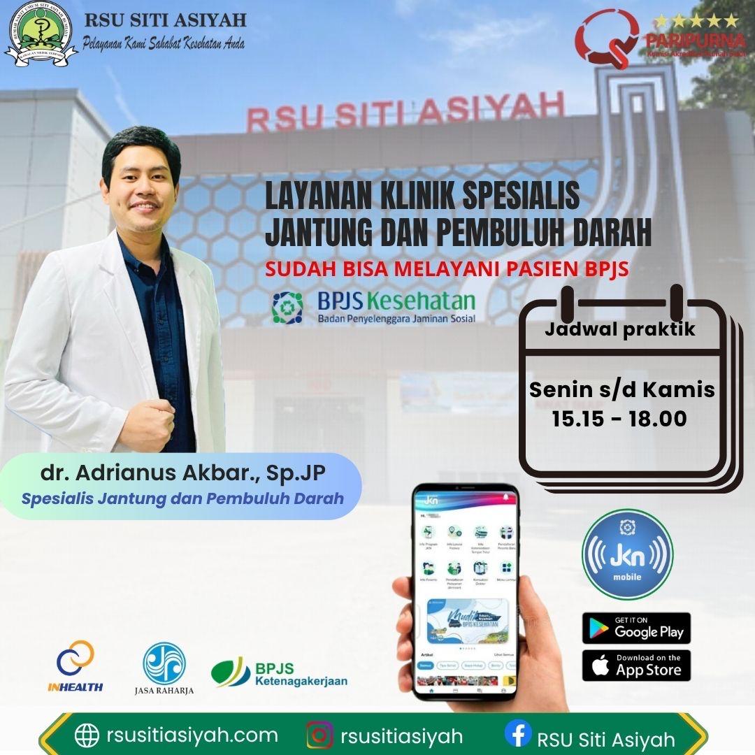 Klinik Spesialis Jantung dan Pembuluh Darah SUDAH BISA MELAYANI PASIEN BPJS KESEHATAN